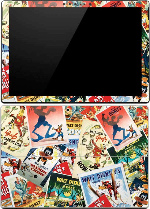 Disney Friends Retro Goofy Stamps Art Surface Pro 4 Skin